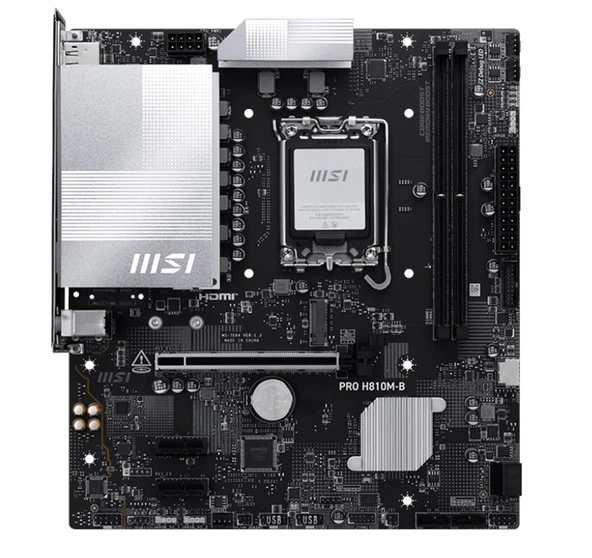 MSI Pro H810M-B DDR5 1851P Hdmi Dp - Resim 2