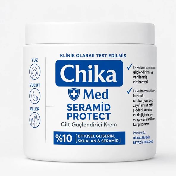 Chika Med + Ceramide Cilt Güçlendirici Nemlendirici Krem 400 ML ürün görseli 1