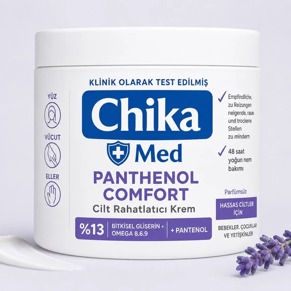 Chika Med + Panthenol Cilt Rahatlatıcı Nemlendirici Krem 400 ML ürün görseli 1