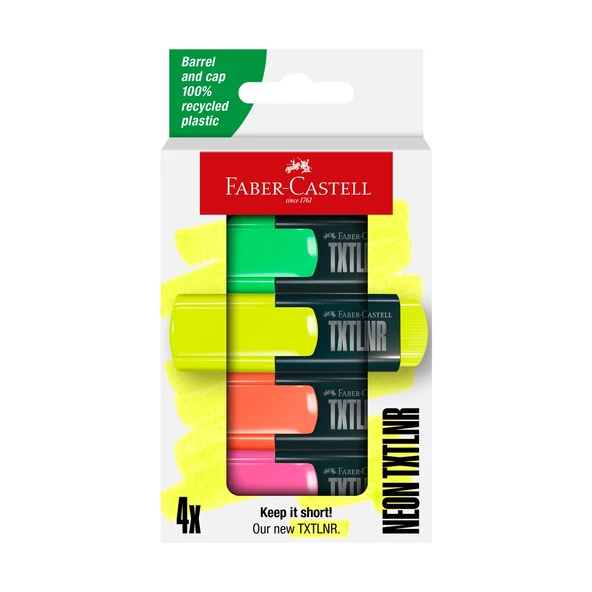 Faber-Castell Fosforlu Kalem Mini Textliner 4x 5030 154204 ürün görseli 1