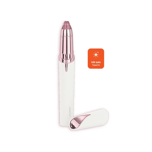 Polosmart PBS819 Pilli Led Aydınlatmalı Kaş Düzeltme Cihazı Pembe ürün görseli 1