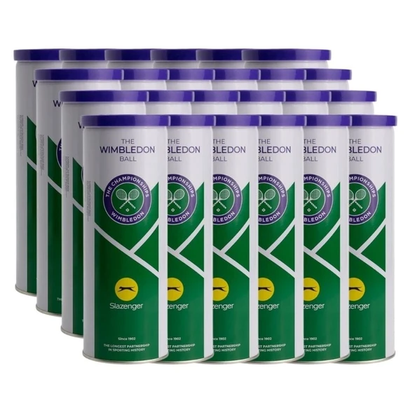 Slazenger Wimbledon 3'lü 24 Kutu Koli Tenis Topu ürün görseli 1