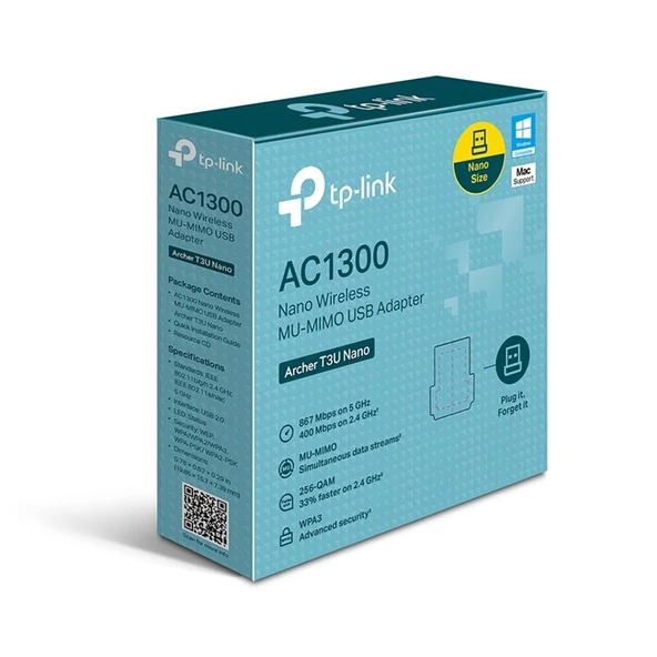 Tp-Link Archer T3U Nano Dualband USB Adaptör - Resim 3