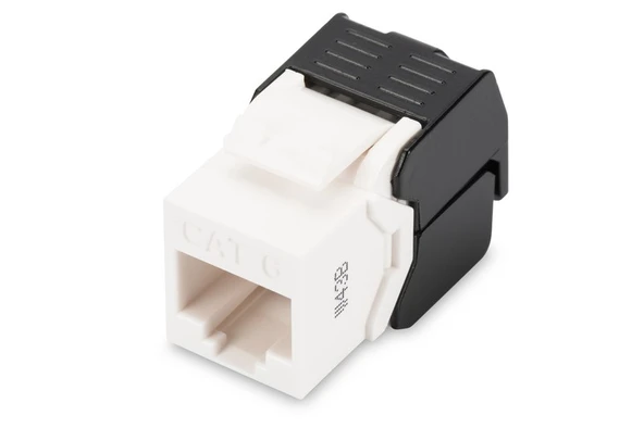 Digitus CAT6 Keystone Jack Zırhsız (Siyah Beyaz) ürün görseli 1