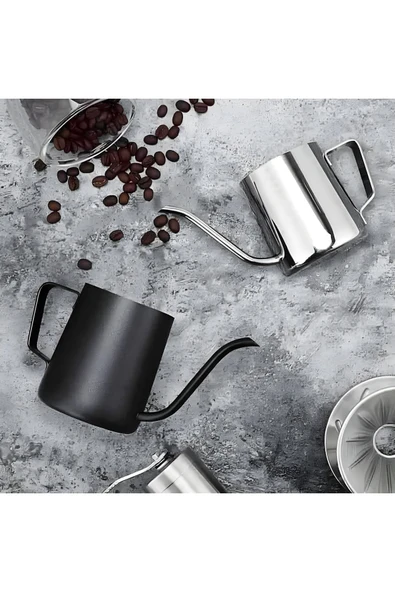 Mini Kettle 350 ML Çelik - Resim 3