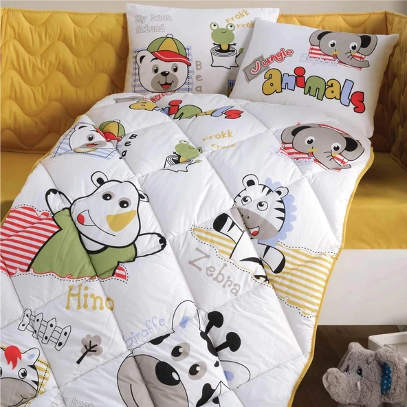 Clasy Ranforce Bebek Uyku Seti Animals V1 Sarı - Resim 2