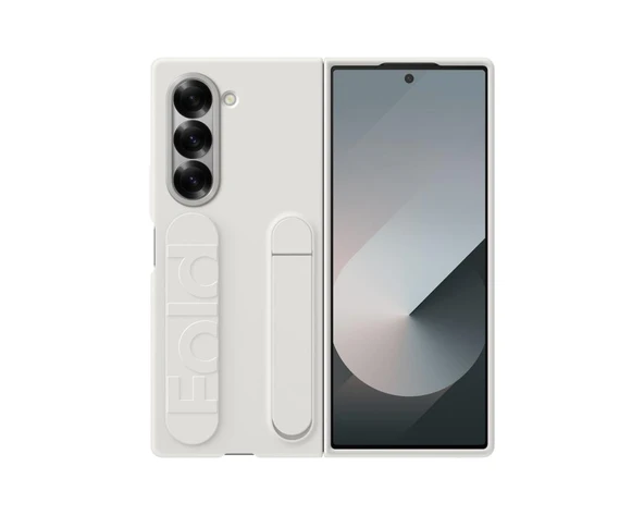 Galaxy Z Fold6 Standlı Kordonlu Kılıf Beyaz - OUTLET ürün görseli 1