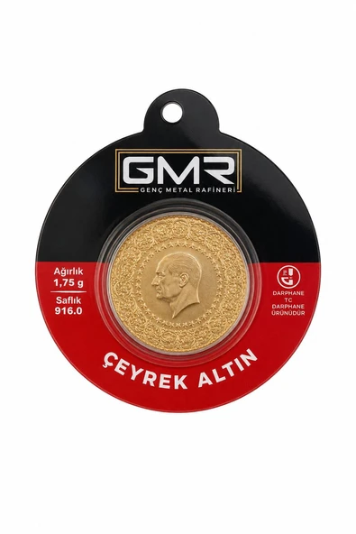ÇEYREK ALTIN 1.75 GRAM 22 AYAR ürün görseli 1