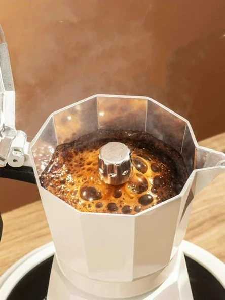 Mokapot 6-cup (Beyaz) - Resim 2