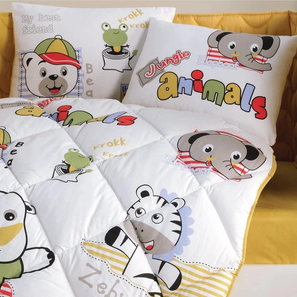 Clasy Ranforce Bebek Uyku Seti Animals V1 Sarı - Resim 3