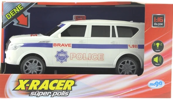 Sürtmeli Sesli ve Işıklı Suv Polis Arabası ürün görseli 1
