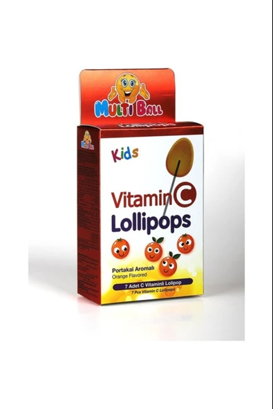 Multiball Kids Vitamin C Lollipops 7'li ürün görseli 1