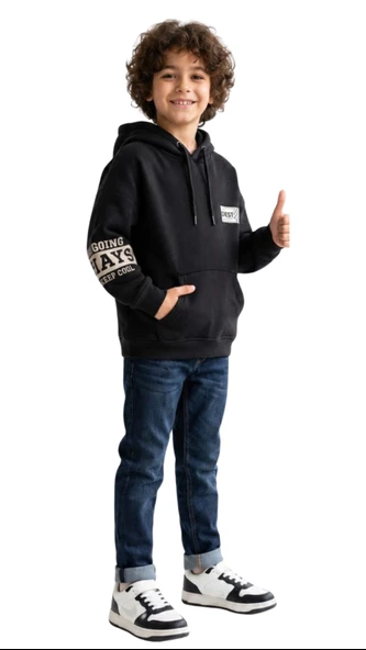 Toontoy Erkek Çocuk Baskılı Sweatshirt - Resim 3