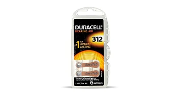 DURACELL 312 İŞİTME CİHAZ KULAK PİLİ 6 PARÇA  KUTU (5224) ürün görseli 1