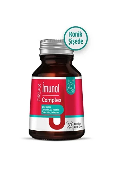 İMUNOL COMPLEX 30 KAPSÜL KONİK ŞİŞEDE ürün görseli 1