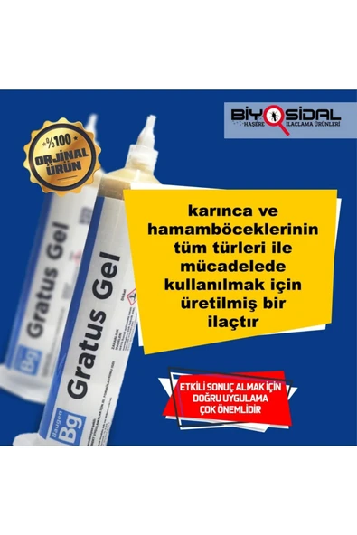 Baugen Gratus Hamamböceği Ve Karınca Jeli 35 gr - Resim 2