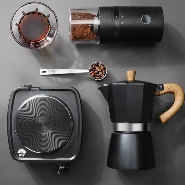 Mokapot 6-Cup (Siyah) ürün görseli 1