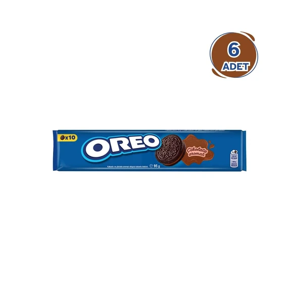 Oreo Bisküvi Çikolatalı 95gr - 6 Paket ürün görseli 1