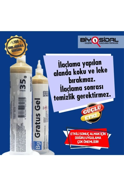 Baugen Gratus Hamamböceği Ve Karınca Jeli 35 gr - Resim 3