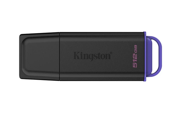 Kingston DTXG2-512GB 512GB Portable USB 3.2 Gen 1 DataTraveler Exodia Black-Purple Flash Bellek ürün görseli 1