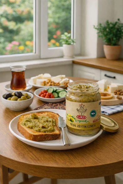 GRD Organic Yeşil Zeytin Ezmesi 180 gr ürün görseli 1