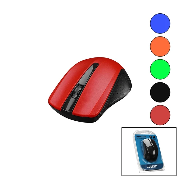 EVEREST SM-537  WİRELESS - KABLOSUZ  1600DPI USB OPTİCAL MOUSE  VAKUM AMBALAJ (5224) ürün görseli 1