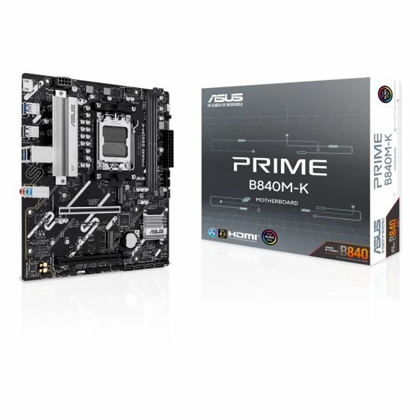 Asus Prime B840M-K DDR5 (8000MHz)OC M.2 HDMI PCIe 4.0 AM5 mATX Anakart ürün görseli 1