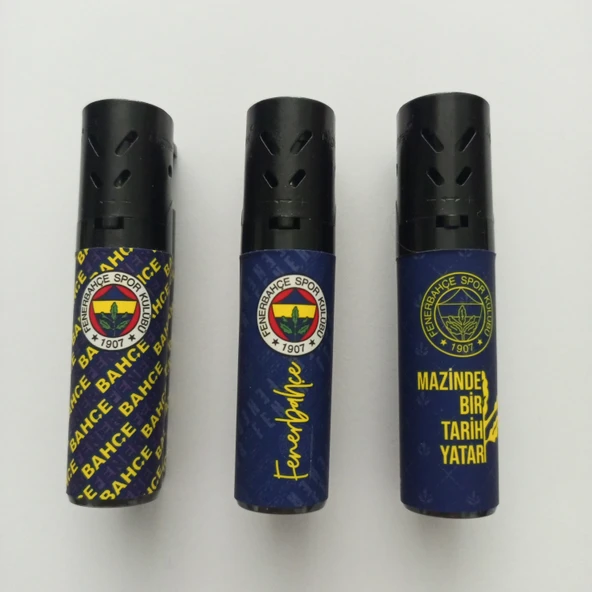FB TARAFTARI İÇİN ÖZEL RÜZGARDA SÖNMEZ LİSANSLI ÇAKMAK 3LÜ ürün görseli 1