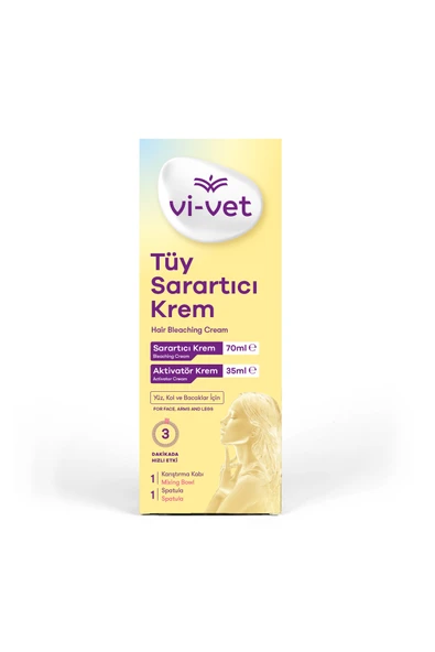 Vivet Tüy Sarartıcı Krem 70 ml + 35 ml 1 Ad. ürün görseli 1