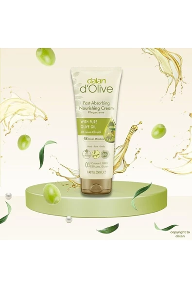 Dalan d'Olive Organik Zeytinyağlı 250ML Krem 1 Adet ürün görseli 1