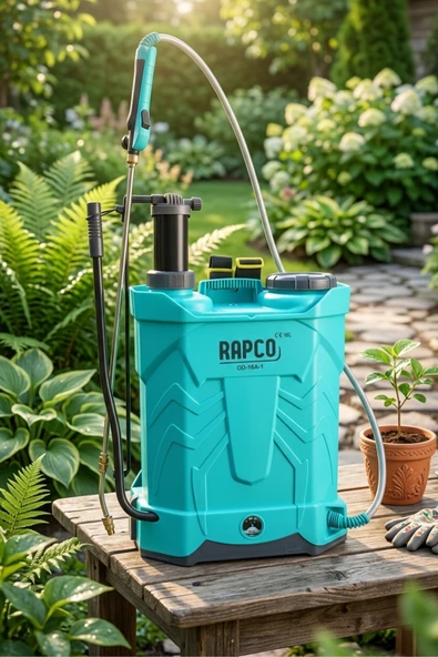 Rapco Yeşil Akülü Kollu İlaçlama Makinesi 16 Lt ürün görseli 1