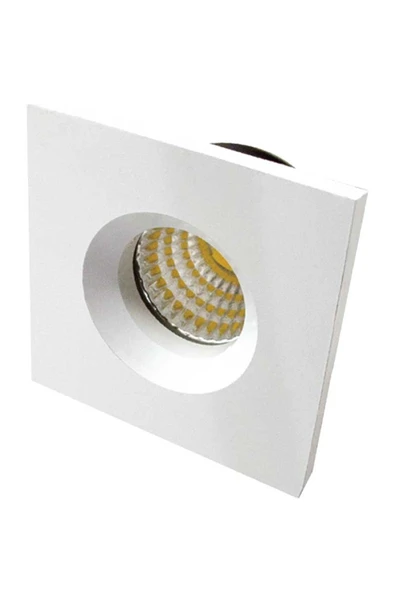 ACK 3W GÜNIŞIĞI KARE LED SPOT ARMATÜR (BEYAZ KASA) ürün görseli 1