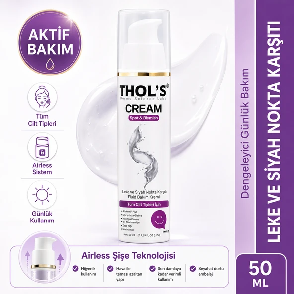 THOL’S Cream Spot & Blemish Leke ve Siyah Nokta Karşıtı Fluid Bakım Kremi 50 ml ürün görseli 1