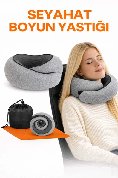 Ankaflex Ortopedik Spiral Boyun Destekli Seyahat Yastığı %100 Ortopedik Visko Seyahat Yastığı ürün görseli 1