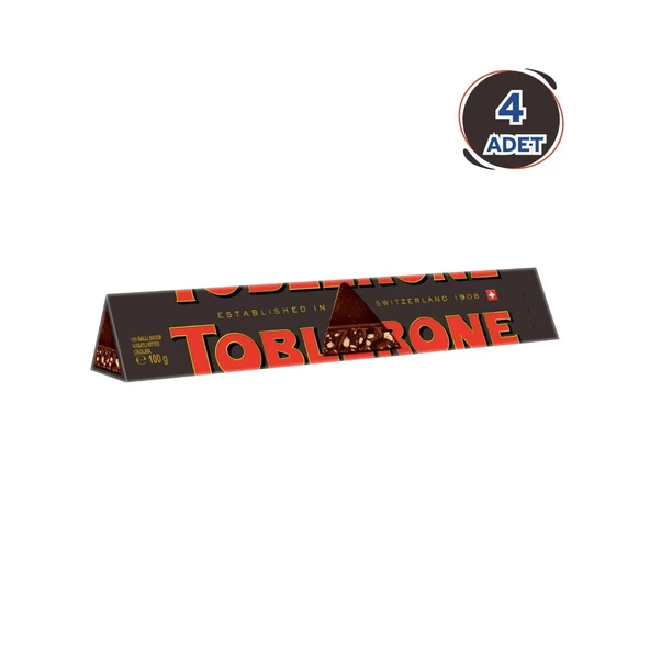 Toblerone Bitter Çikolata 100 G - 4 Adet ürün görseli 1