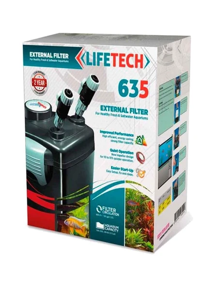 Life Tech 635 Dış Filtre 600L/H ürün görseli 1