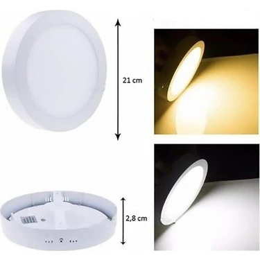 Cata CT-5233 18W Sıva Üstü LED Panel Yuvarlak Beyaz ürün görseli 1