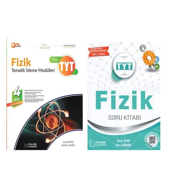 TYT Fizik Konu Anlatımlı ve Soru Bankası 2 Kitap Set Palme Yayınları ürün görseli 1