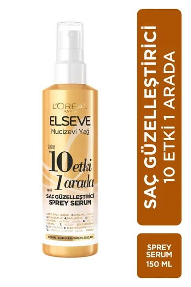 ELSEVE Mucizevi Yağ 10 Etki 1 Arada Saç Güzelleştirici Sprey Serum 150ml ürün görseli 1