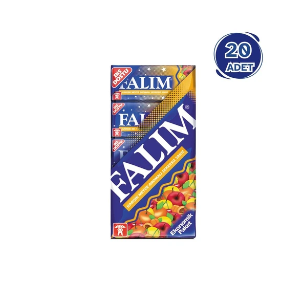 Falım Karışık Meyve Aromalı 5'li Sakız 35 gr - 20 Adet ürün görseli 1