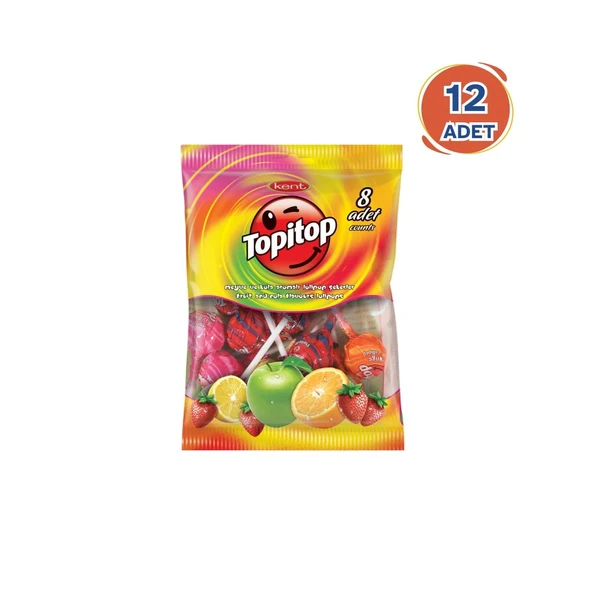 Meyveli Topitop 8 x 11 g - 12 Poşet