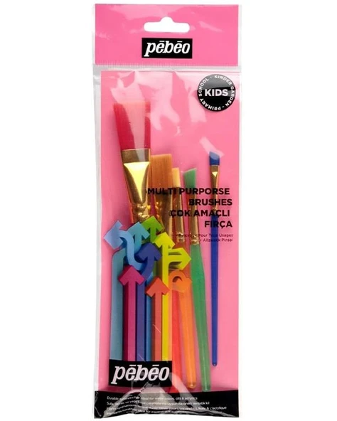 Pebeo Kids Çok Amaçlı Fırça Seti 5li Set ürün görseli 1