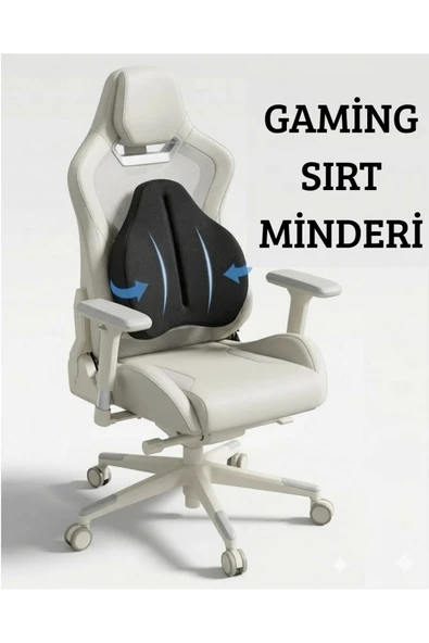 Ankaflex Visco Ortopedik Bel Destek Yastığı Bel Sırt Yastığı Gaming Sırt Minderi ürün görseli 1