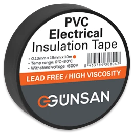 GÜNSAN PVC ELEKTRİK İZOLASYON BANDI SİYAH ürün görseli 1