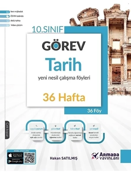ARMADA 10.SINIF GÖREV TARİH YENİ NESİL ÇALIŞMA FÖYLERİ 36 HAFTA *YENİ* ürün görseli 1
