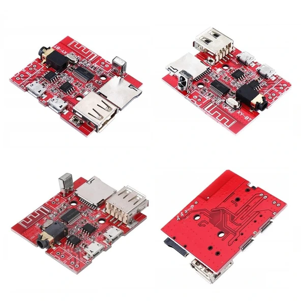 MP3 Kumandalı Bluetooth Amfi Modülü SD Kart + USB - Resim 3