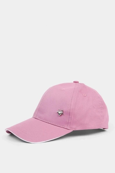 Defacto N6475A6PN501 Pembe Pamuklu Cap Şapka Kız Çocuk ürün görseli 1