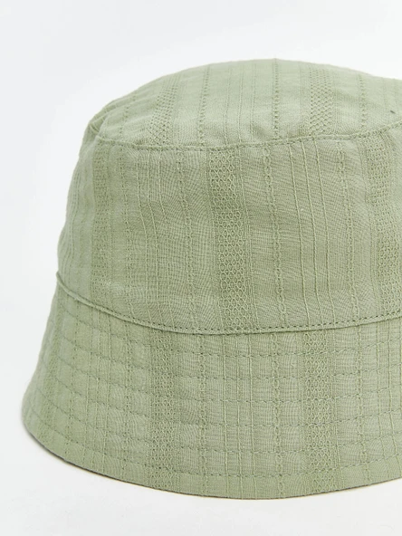LCW baby Yeşil Basic Erkek Bebek Bucket Şapka - Resim 4
