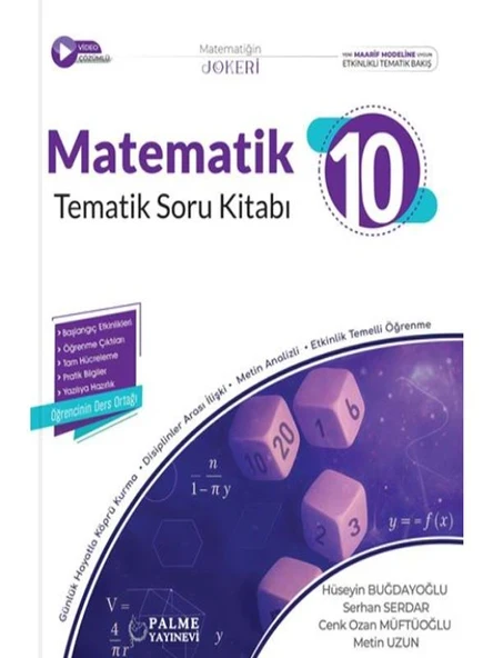 PALME 10.SINIF JOKER MATEMATİK SORU KİTABI TEMATİK *YENİ* ürün görseli 1