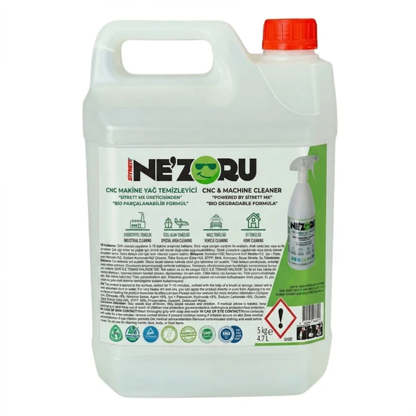 Ne'zoru CNC Makine Yağ Temizleyici 5 Kg. ürün görseli 1